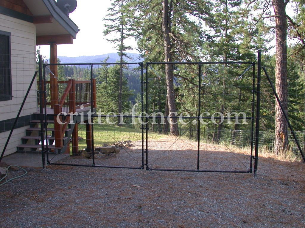 critterfence dual leaf gate idaho 1